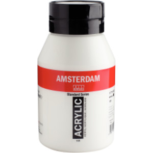 Standard Acrylic Paint Tube, 1000 mL, Titanium White