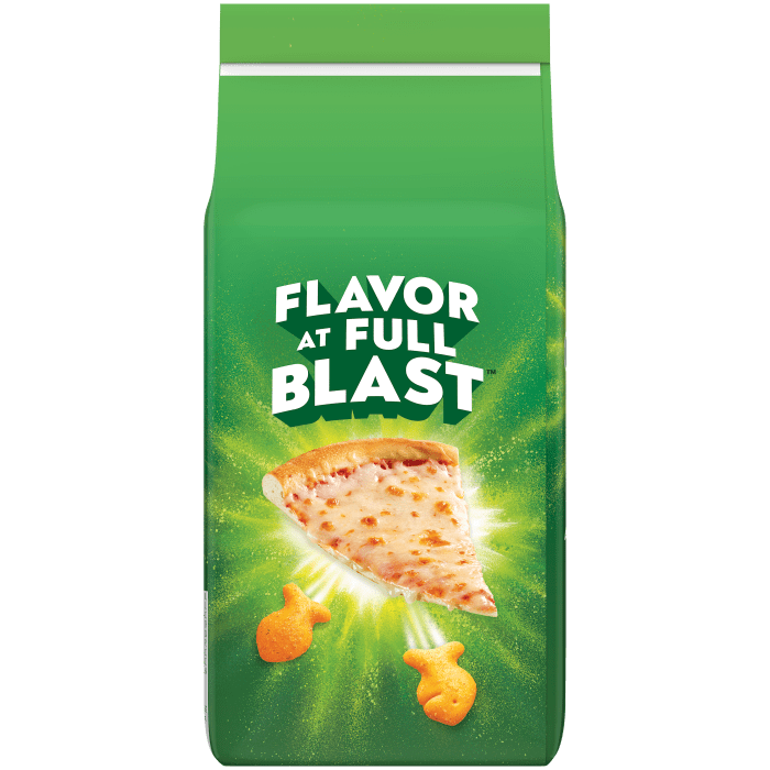Goldfish® Flavor Blasted® Xtra Cheesy Pizza Baked Snack Crackers, 6.6 oz, bag - Back Image