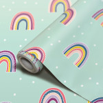 Teacher Created Resources&reg; Peel and Stick Decorative Paper Roll, 17-1/2" x 10 ft, Oh Happy Day Rainbow TCR70006