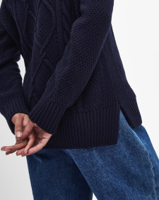 Burne Argyle Crew Neck Jumper 