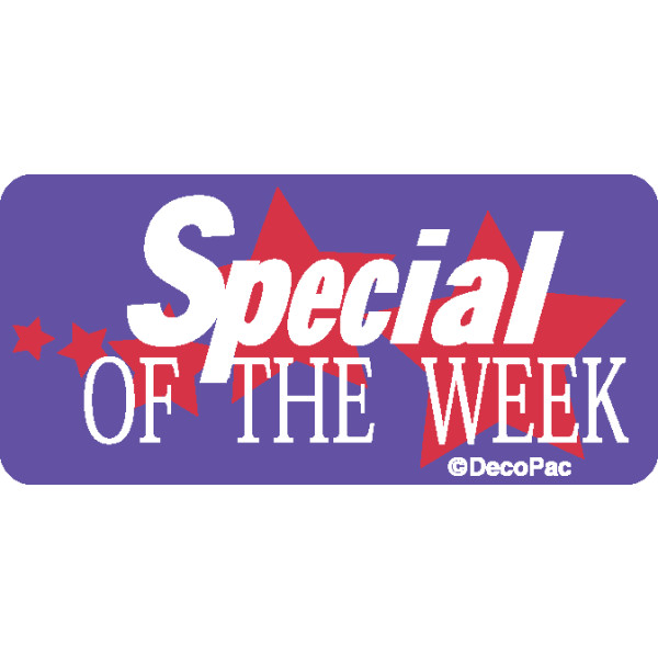 Special of the Week Promotional Label