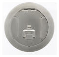 FRPT 6 in. Cover Cast Aluminum Recessed Satin Nickel Plated Finish