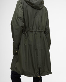 Una Showerproof Parka Olive/Ancient Tartan