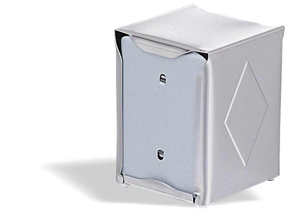 Servilletero de mesa vertical de acero inoxidable de 13 centímetros