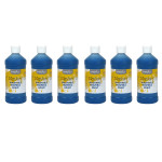 Handy Art&reg; Little Masters&reg; Washable Tempera Paint, Blue, 16 oz., Pack of 6 RPC211730-6