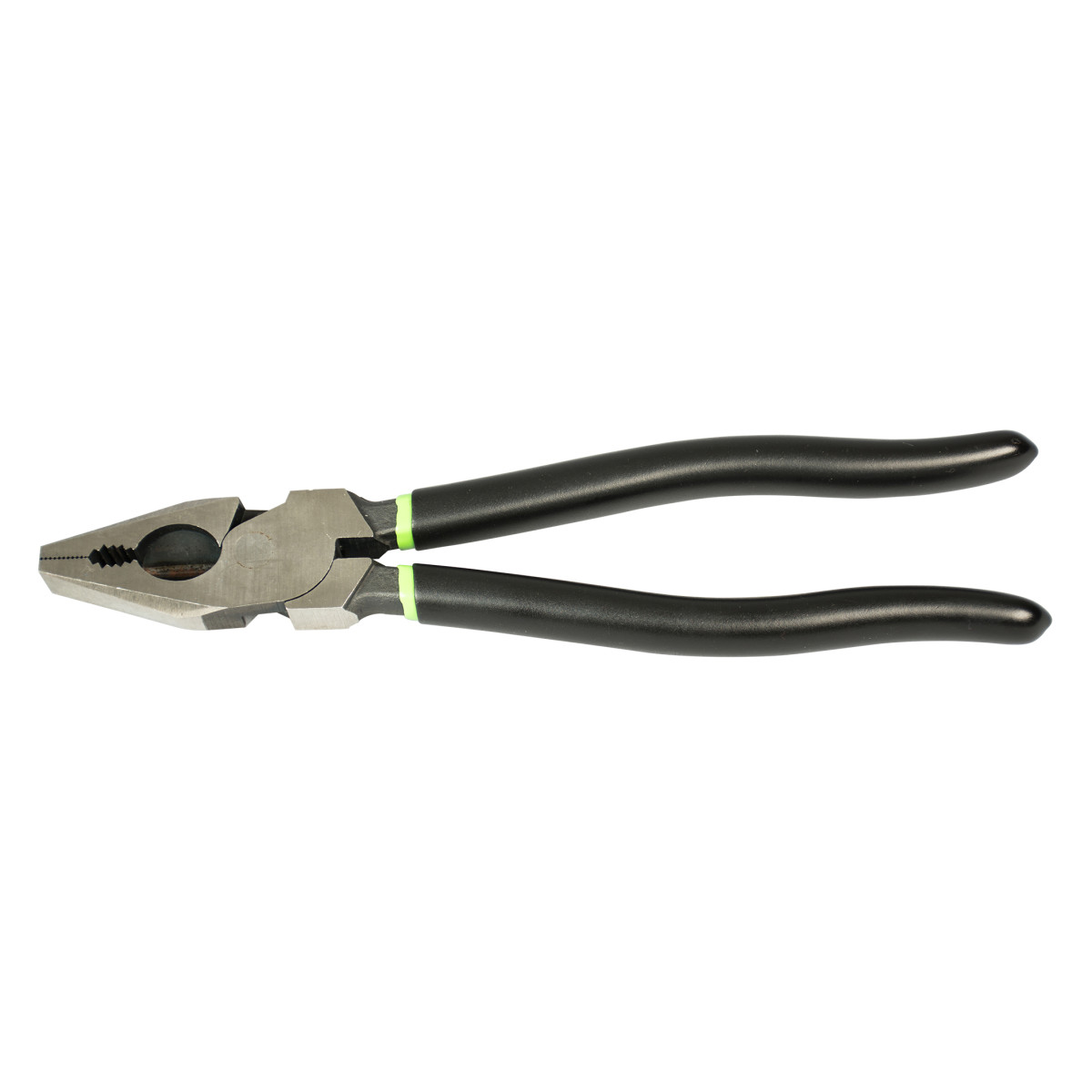 Toothed pipe grip for strong hold on rounded material.  High leverage design provides greater cutting power than standard plier designs.  Versatile jaw design for use on flat or rounded material.  Double-dipped vinyl handle grips provide comfort and slip resistance