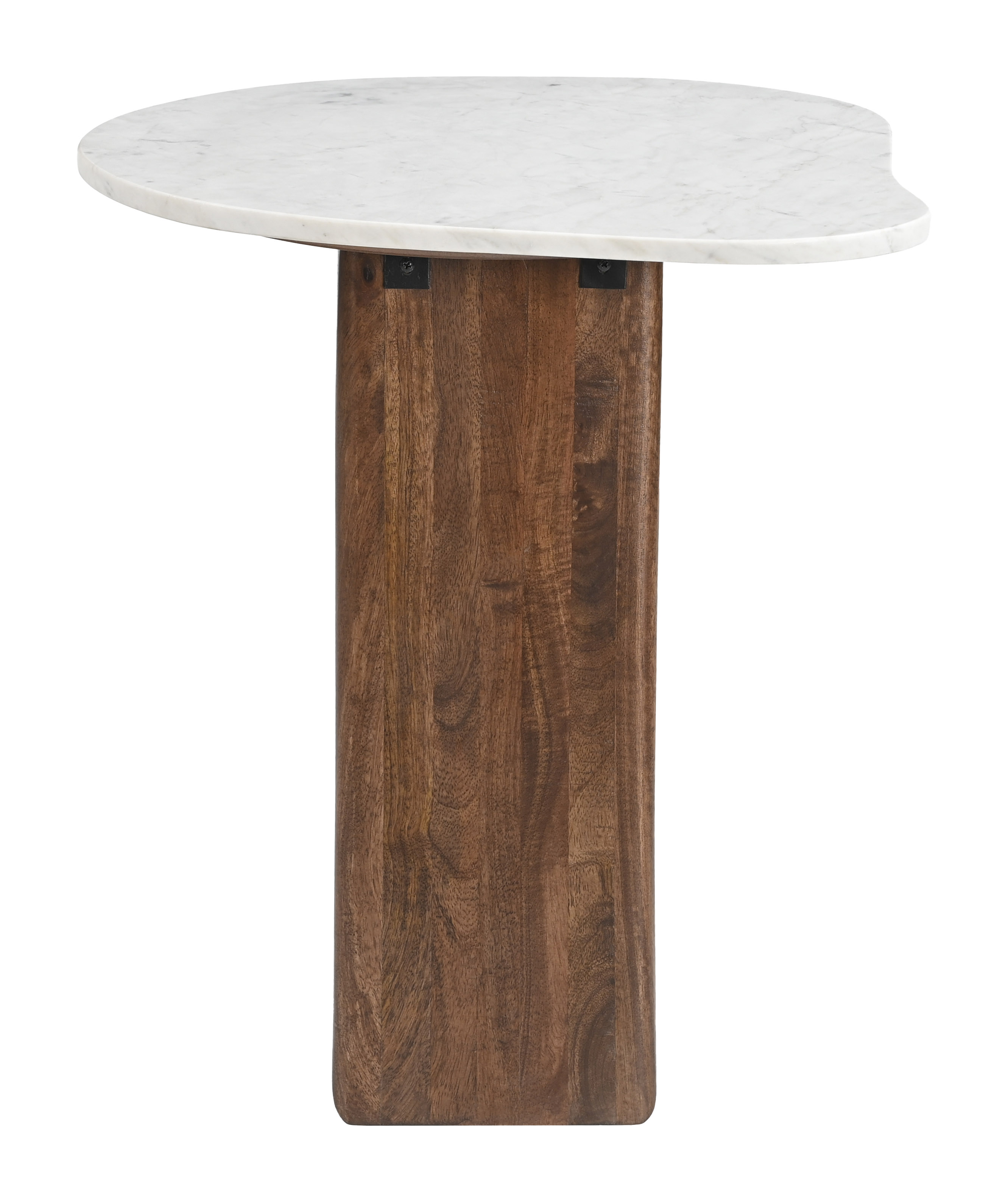Vara Side Table White & Walnut product image