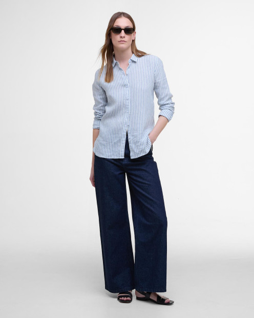 Camicia a maniche lunghe Marine dalla vestibilità comoda 