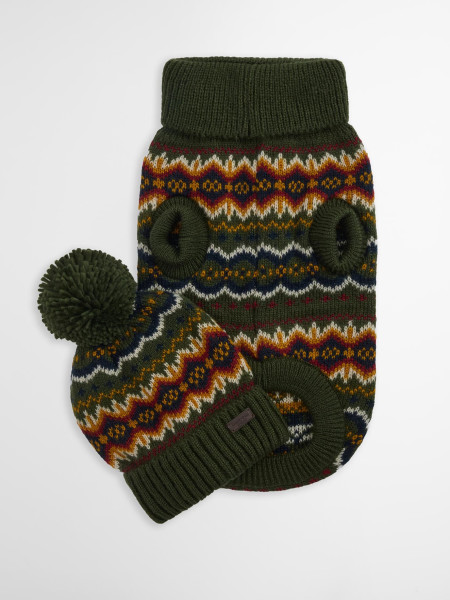 Fair isle Dog Gift Set Fair isle Dog Gift Set