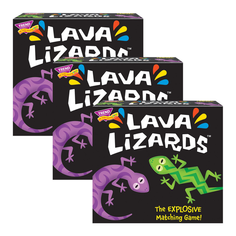 Lava Lizards™ Three Corner™ Card Game, Pack of 3