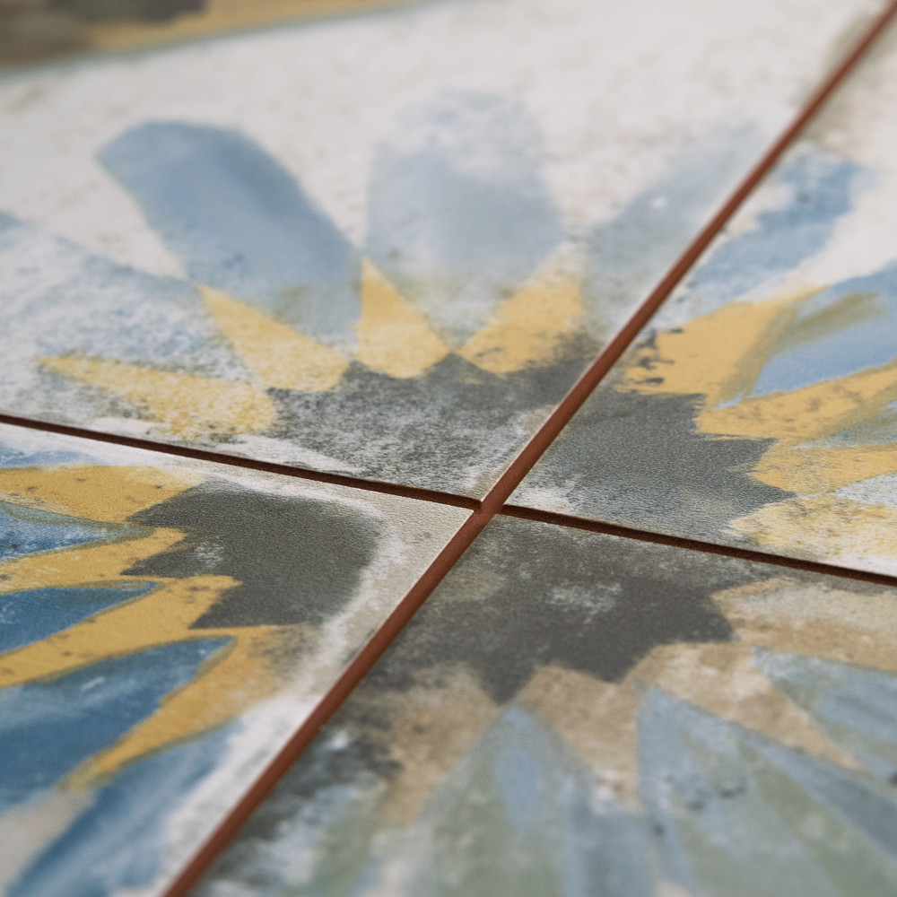 Sample – Kings Marrakech Blue Ceramic Floor and Wall Tile