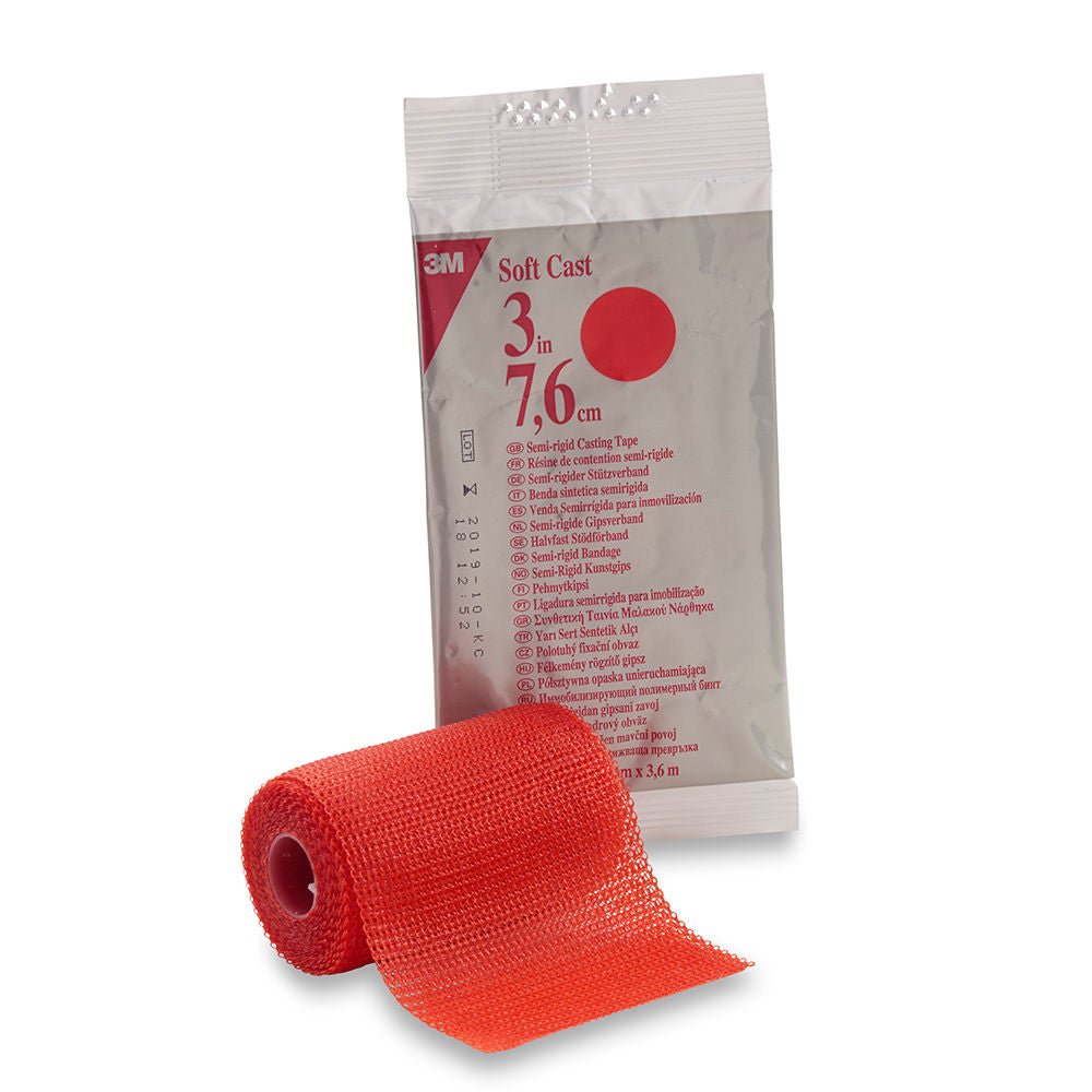 Solventum Corporation TAPE, CAST SCOTCHCAST 3"X4YDS SOFT RED (10RL/CS) 3MORTH