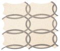 Castellina Beige And Gray 14×12 Trellis Mosaic Honed