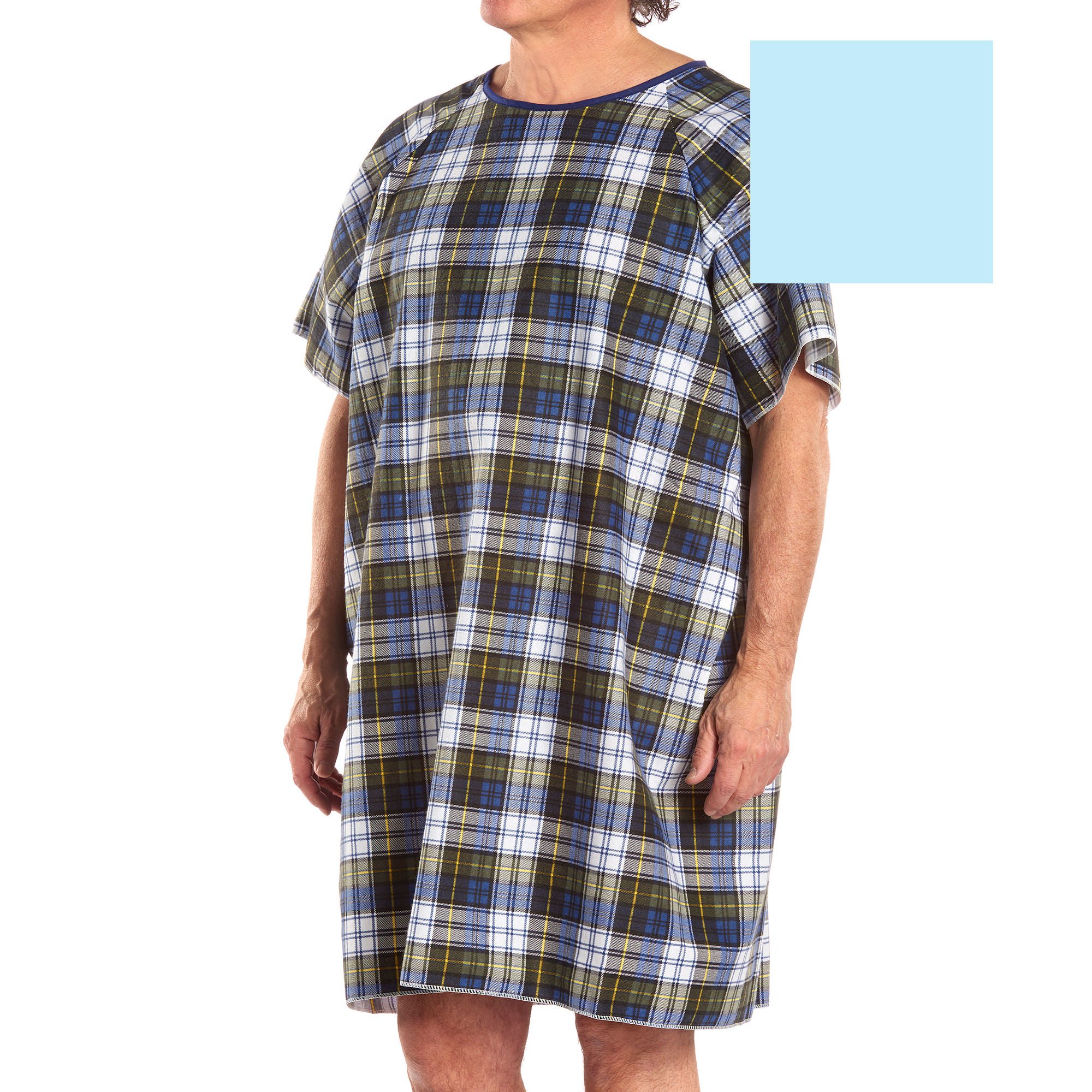 TieBack™ Patient Exam Gown, Blue
