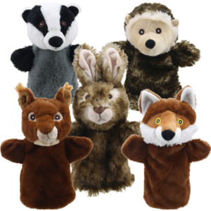 Animal Puppet Buddies: Woodland, Set of 5