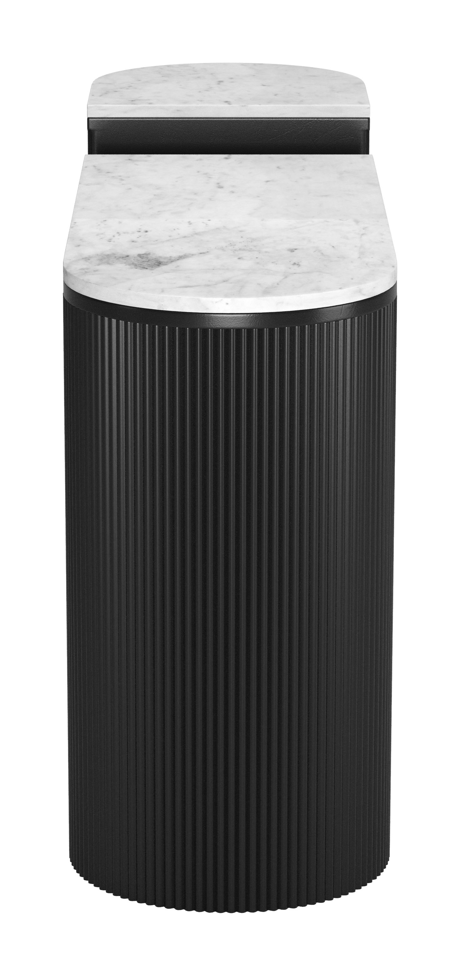 Ormara Console Table Set (2-Piece) White & Black product image