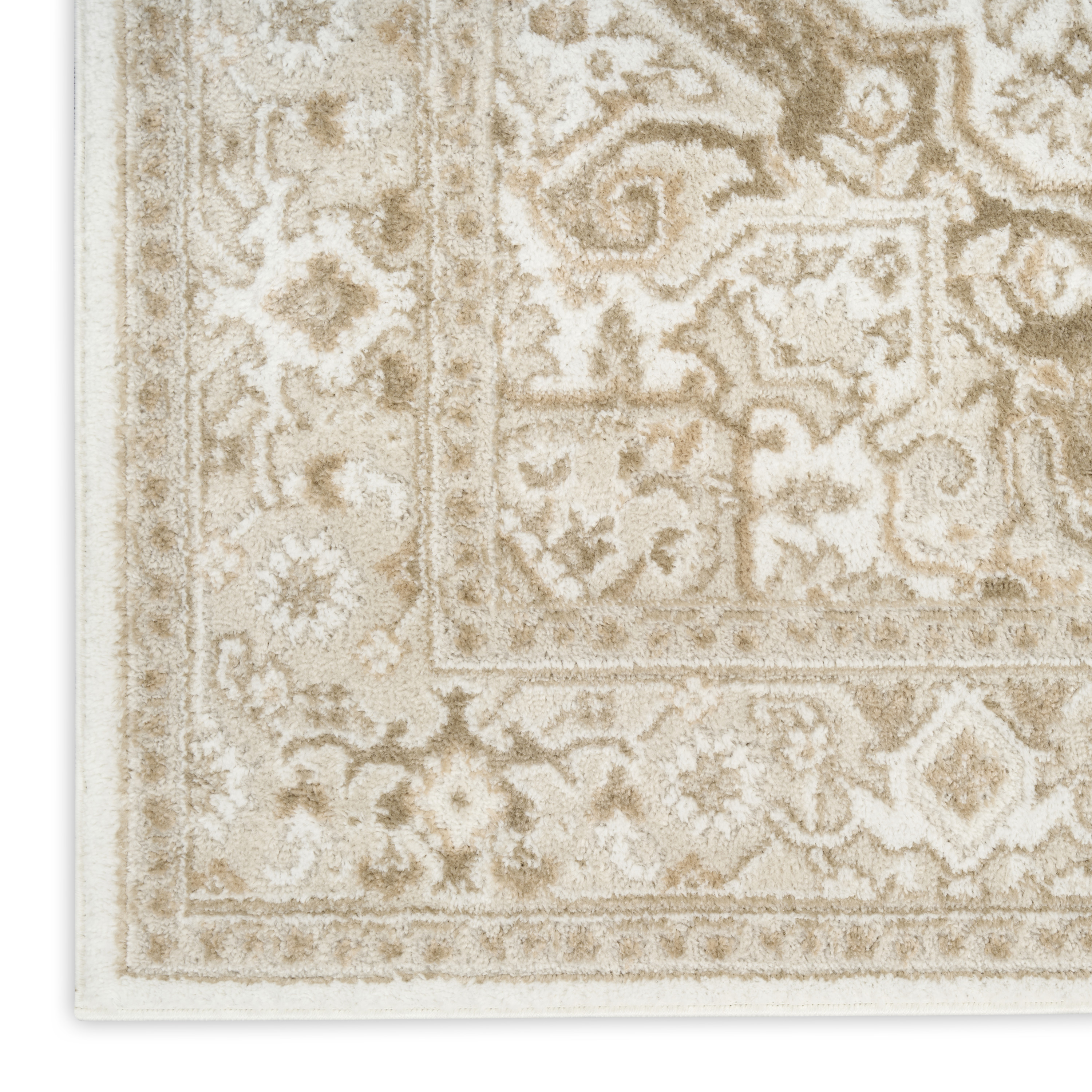 Nourison Dekor 7'10" x 9'10" Ivory Taupe Vintage Indoor Rug
