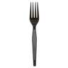 Dixie, Heavy-weight Polystyrene Disposable Plastic Forks,  Black