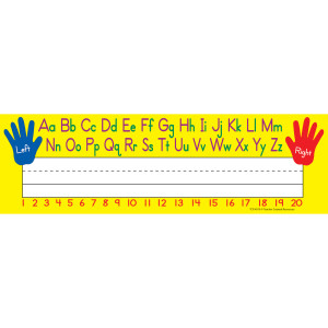 Left/Right Alphabet Name Plates, Pack of 36