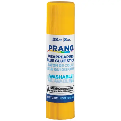 Prang Washable Glue Stick, Blue, .28 Oz., 1 Count