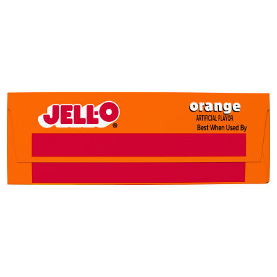 JELL-O Orange Gelatin Dessert, 3 oz Box