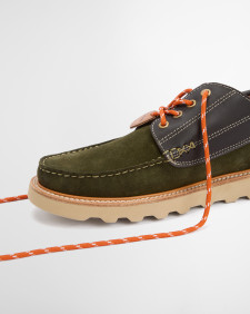 Barbour x Wildbunch Styles Southfield Moccasins Green/Brown
