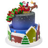 Tala Christmas Santa Sleigh Cake Topper - Dayes
