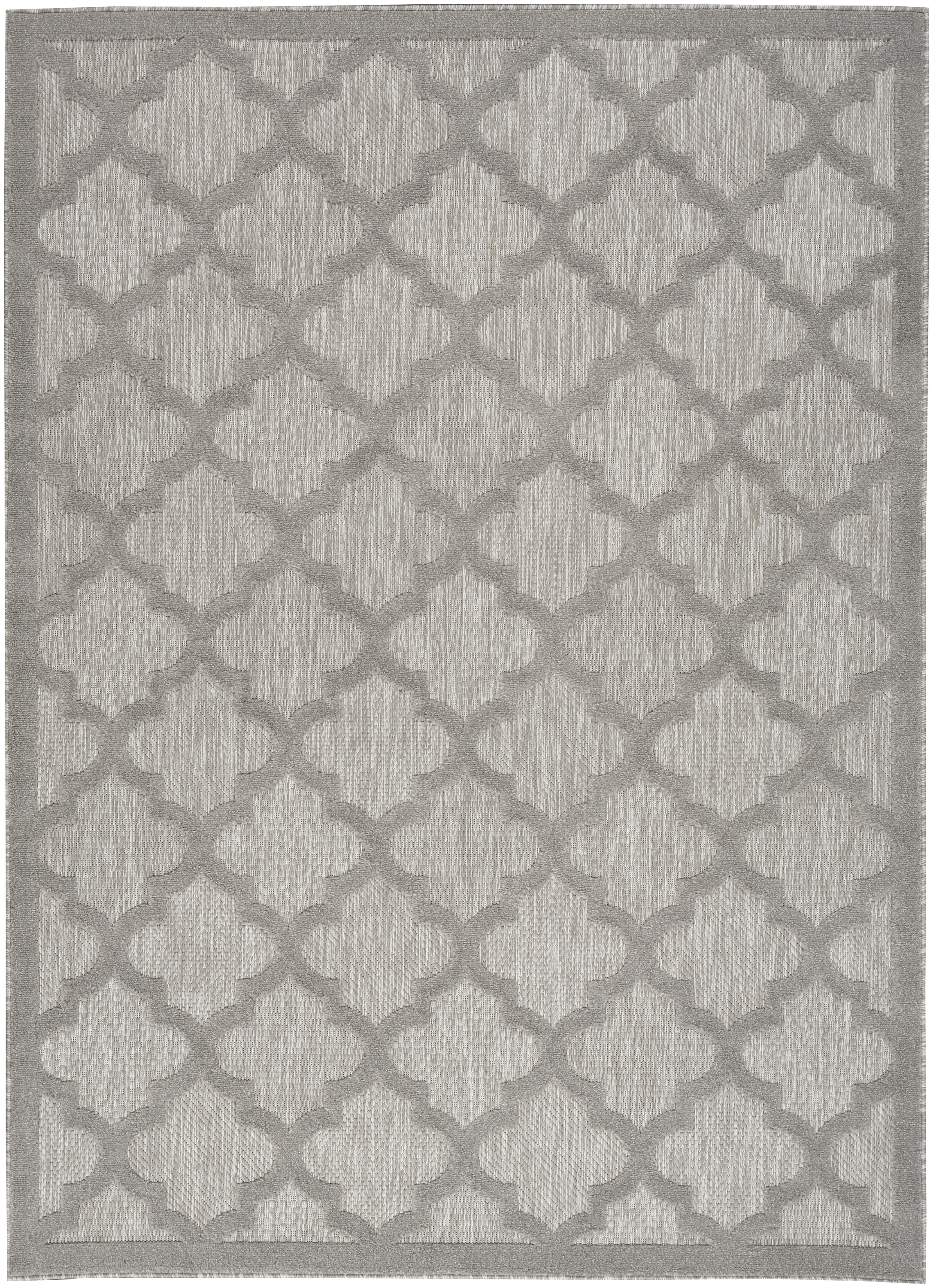 Nourison Easy Care 5' x 7' Silver Grey Modern Rug