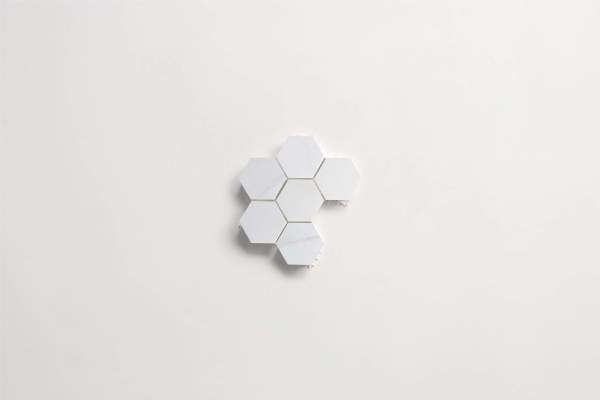 clé white dolomite | hex mosaic sheet 