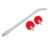 Unger, Ergo, 3.5in, Toilet Bowl Handle & Brush, Nylon Bristles, Red