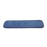 Square Scrub, Microfiber Hook & Loop Mop, 18"W, Blue