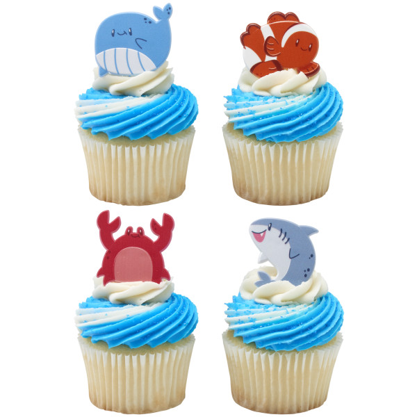 Beach Buddies Cupcake Rings