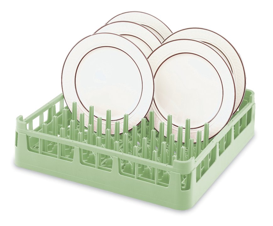 signature-full-size-plate-rack-with-standard-height-in-light-green