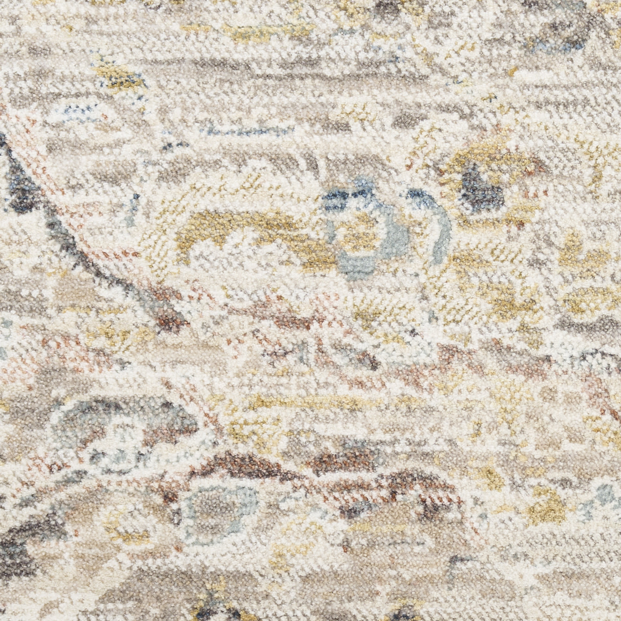 Nourison Antique Fusion 2'2" x 10' Light Grey Vintage Indoor Rug