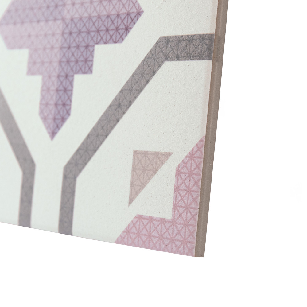 Prisma Lavender 9-3/4 in. x 9-3/4 in. Porcelain Floor and Wall Tile