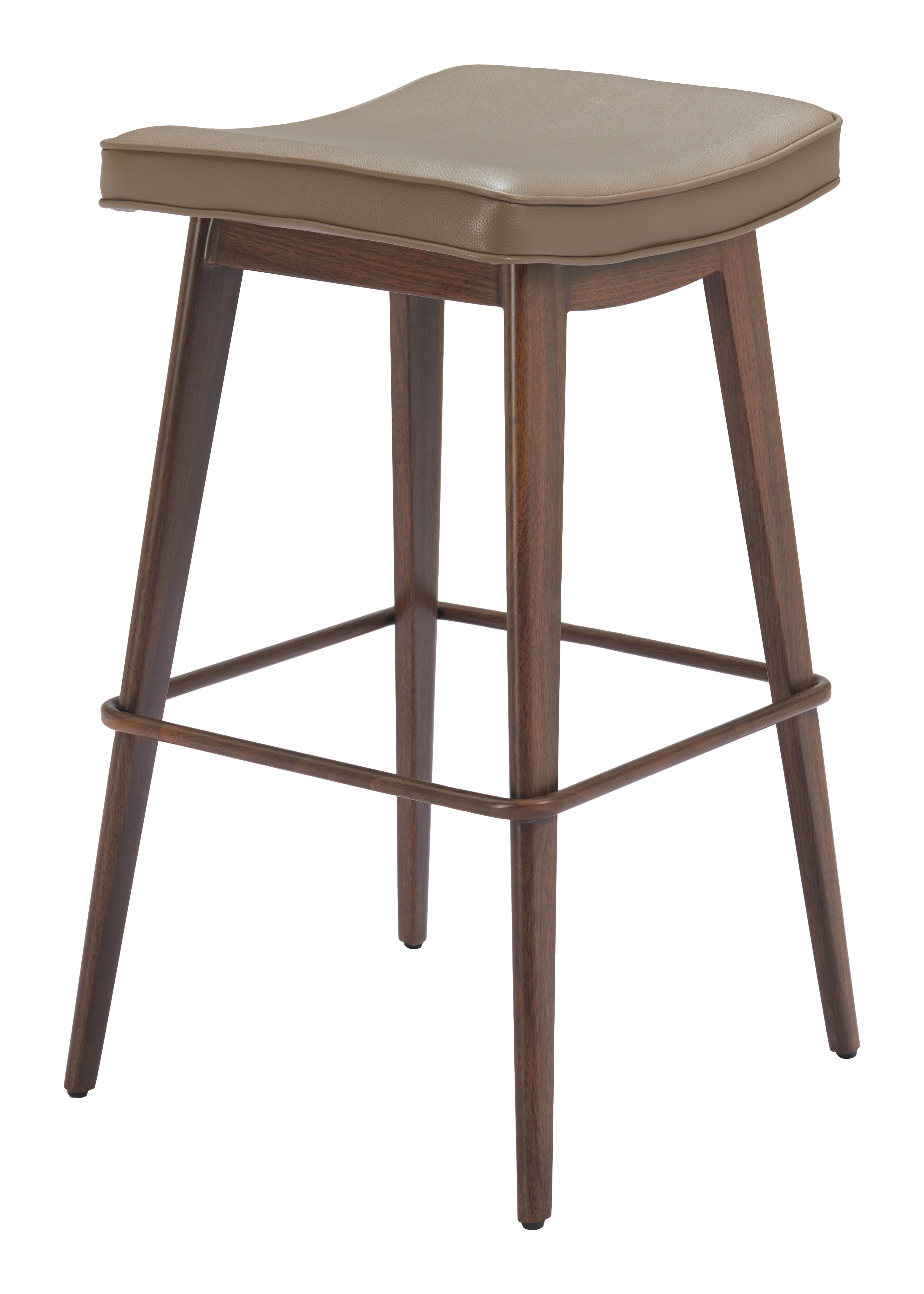 Divat Barstool (Set of 2) Taupe & Walnut product image
