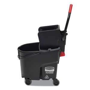 Rubbermaid Commercial, WaveBrake Executive Series, 35qt, Mop Bucket w/ Sidepress Wringer, Black