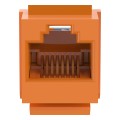 NetKey® Cat 5e Keystone Leadframe Jack Module, Orange