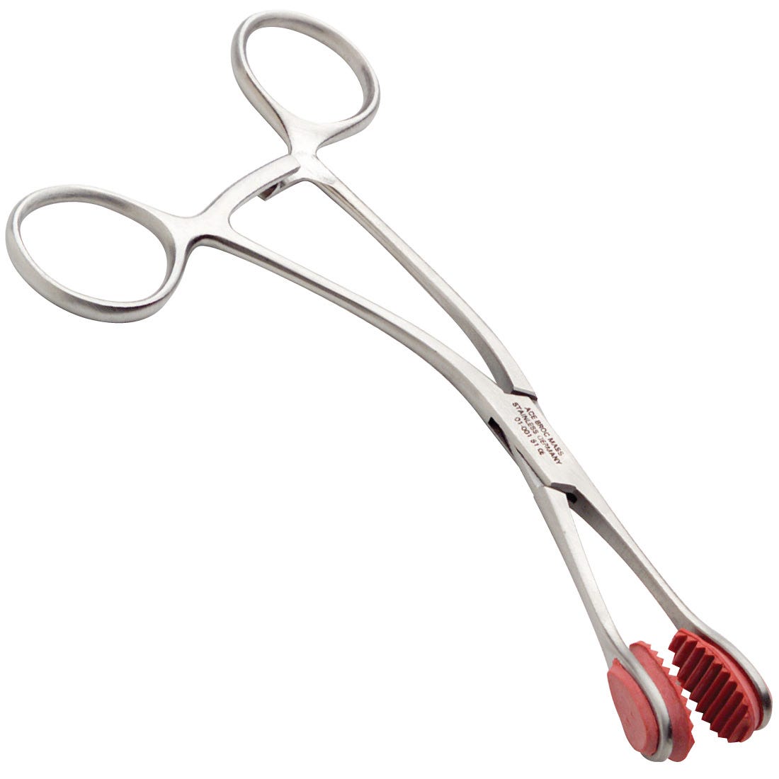 ACE  Young Tongue Seizing Forcep with rubber jaws, 6-1/4", 16cm