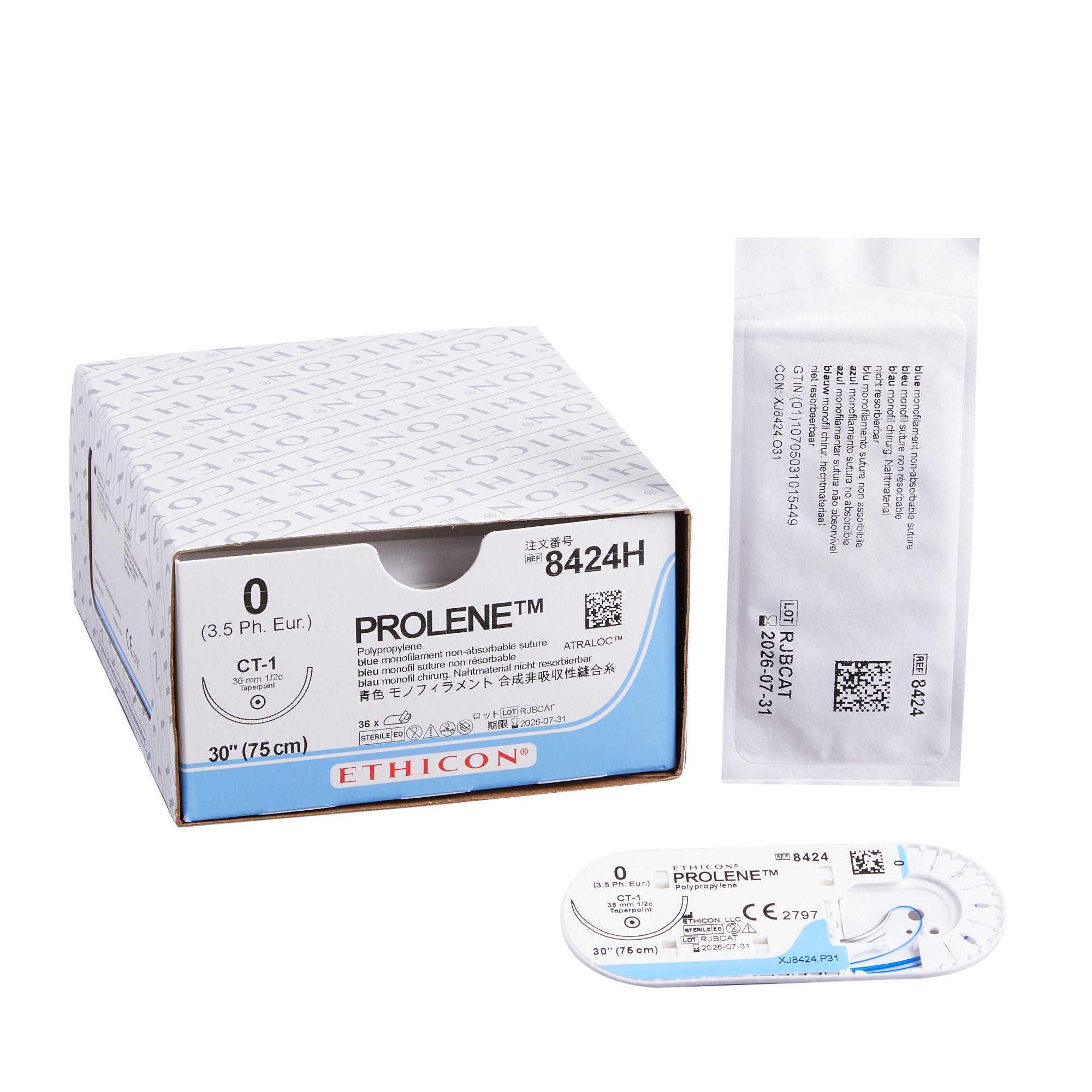 J & J Healthcare Systems SUTURE, PROLENE BLU MONO 0 30"CT-1 (36/BX)