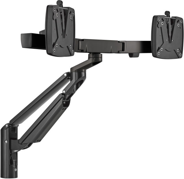 The Novus CLU Plus X2 monitor arm in black.