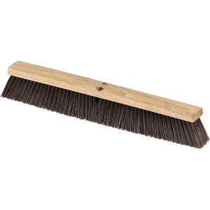 Carlisle, Flo-Pac®, 24in, Sweep With Heavy Polypropylene Center , Polypropylene Bristles, Brown
