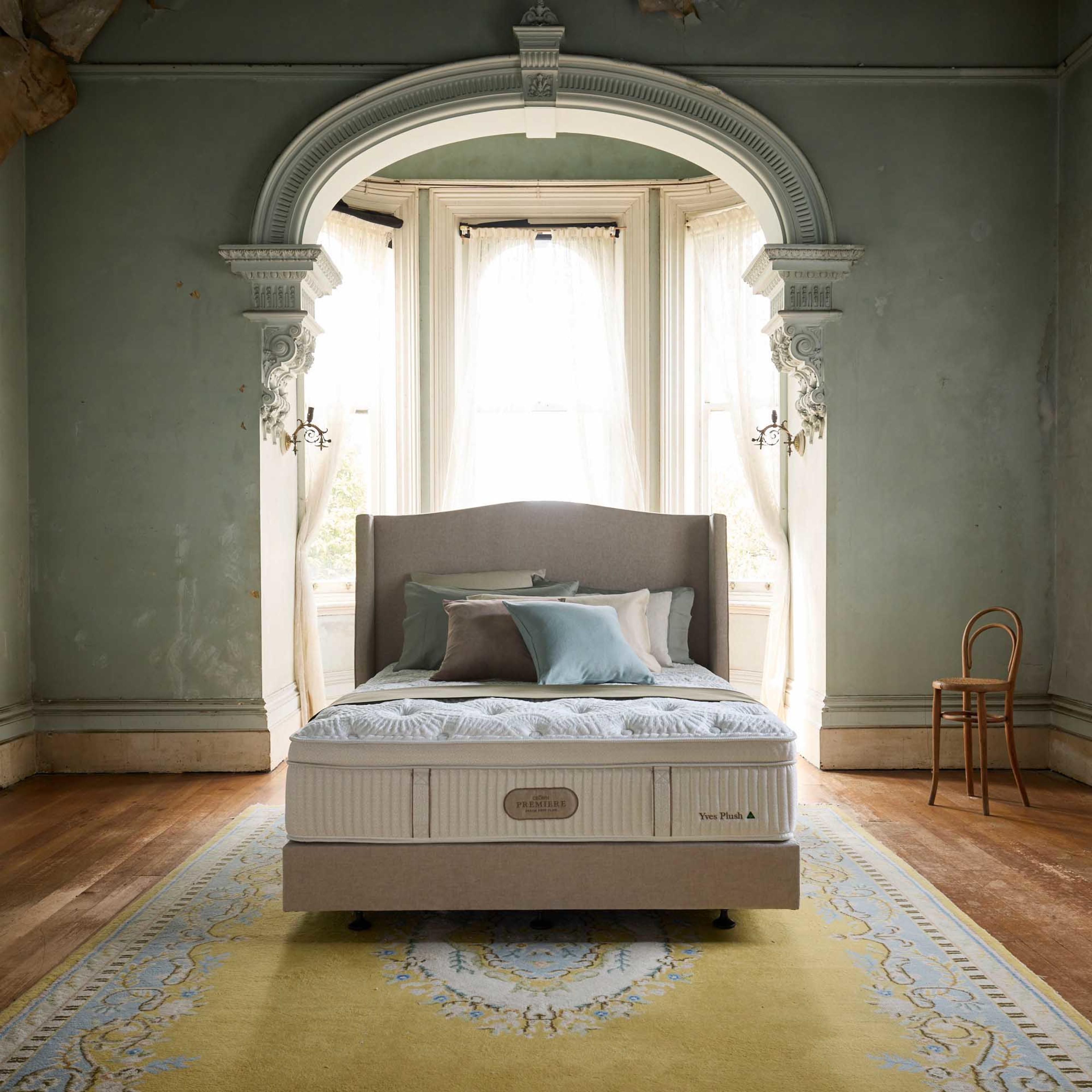 Lifestyle image of the  Crown Posture Bedding Premiere Yves Mattress, Plush from Forty Winks