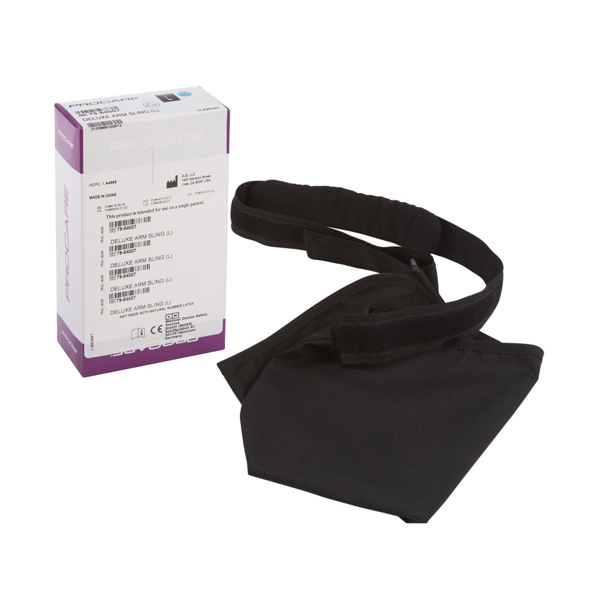 ProCare® Deluxe Arm Sling, Contact Closure, Blue, Large, 8-1/2 x 17-1/2 Inch