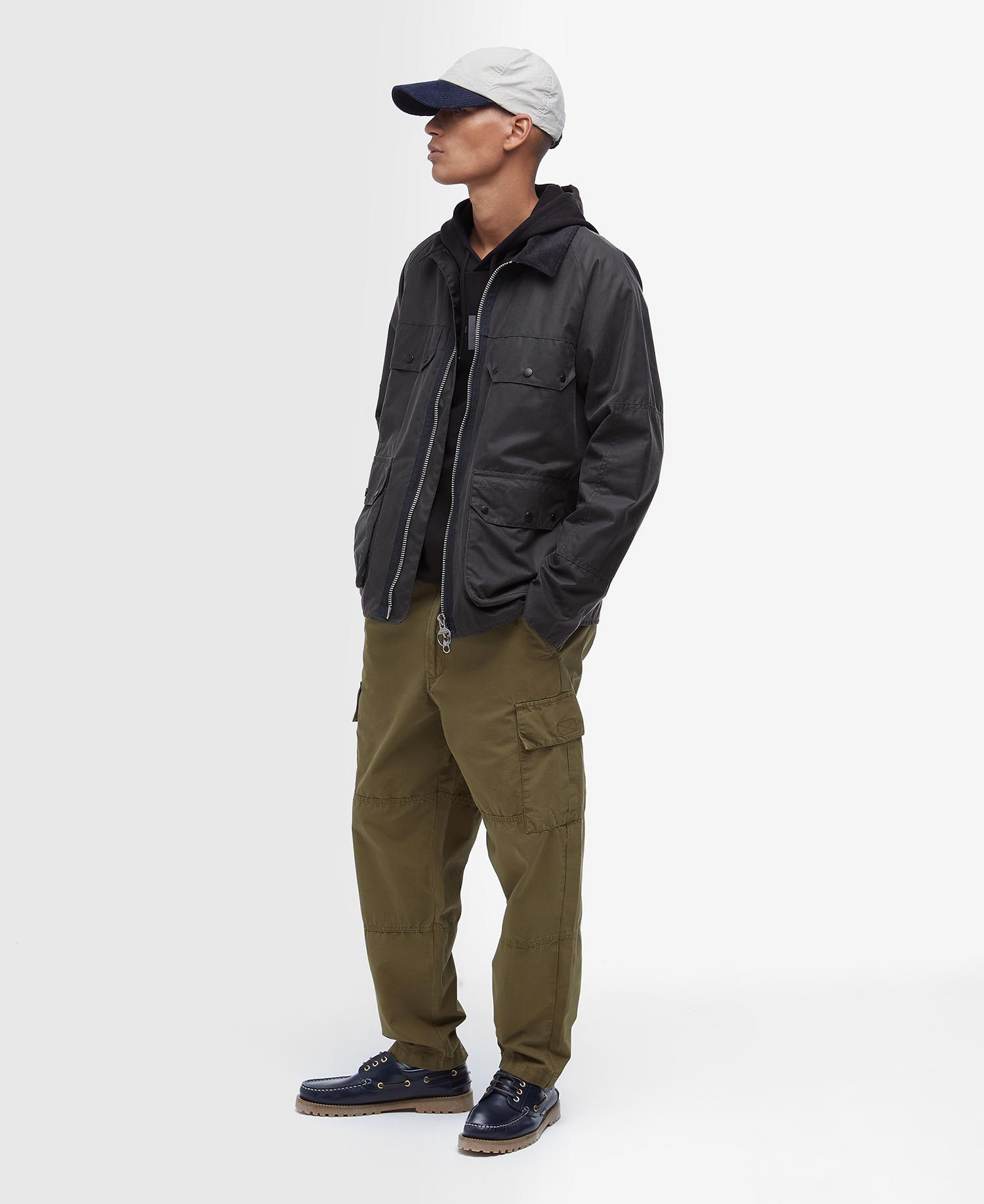 Re-Engineered Short Bedale Waxed Jacket image number 1