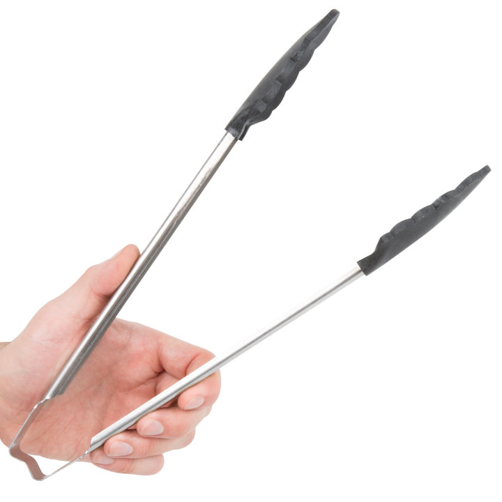 12-inch high-temperature nylon-end one-piece tongs