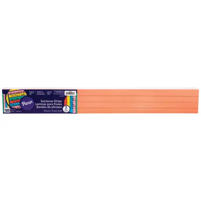 Pacon Sentence Strips, 5 Assorted Colors, 1-1/2
