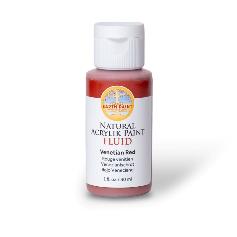 Natural Fluid Acrylik Paint, 1 oz, Venetian Red