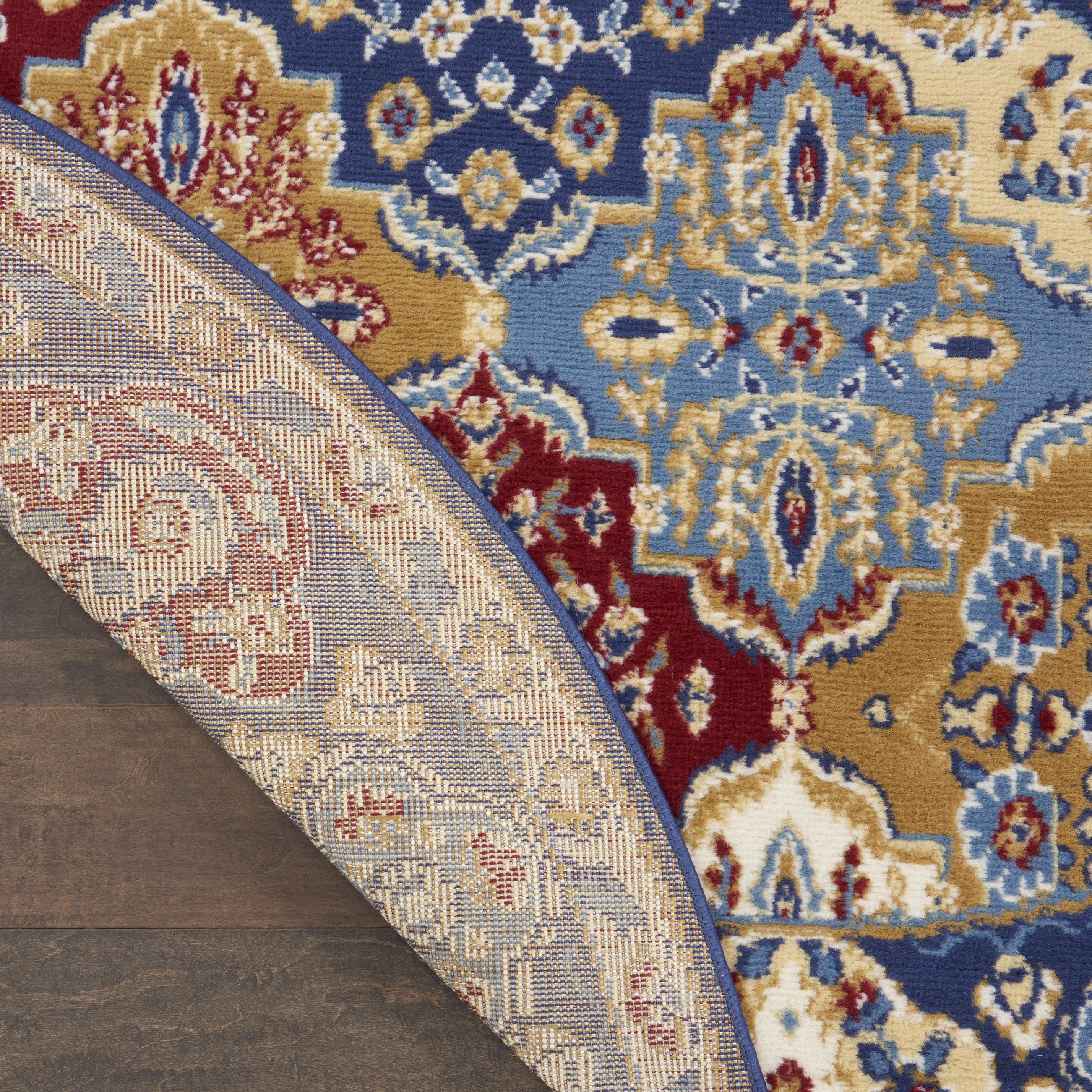 Nourison Grafix 5'3" x Round Multicolor Bohemian Indoor Rug