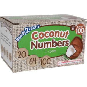 Coconut Numbers, Large, 1-100, Set of 100